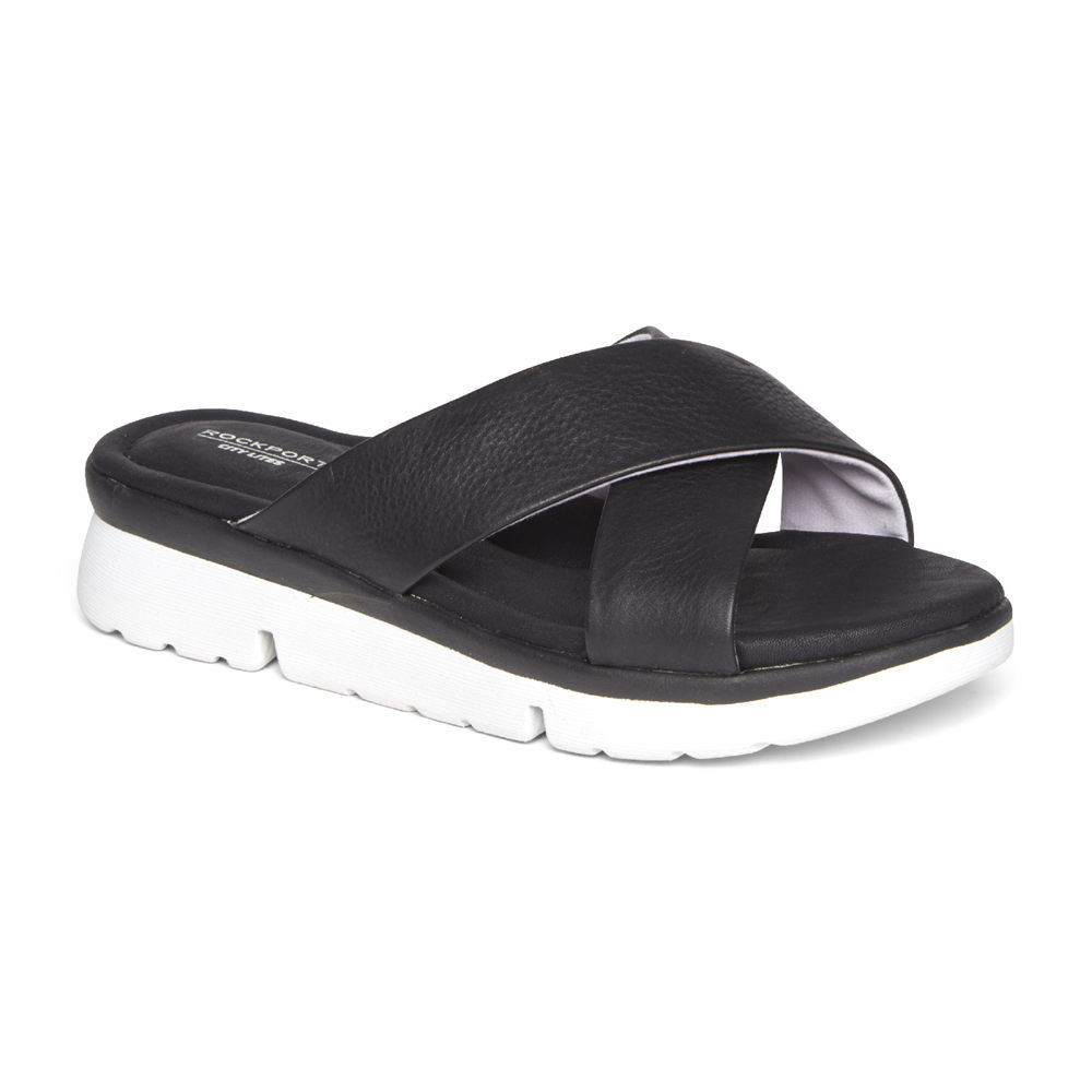 Rockport Singapore Womens Sandals - R-Evolution Black - ZT8025764